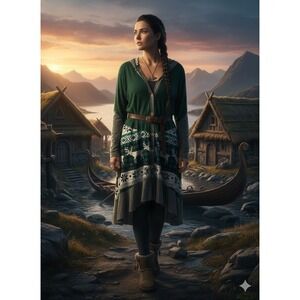 Camise Nordic Style Thin Long Coverup. Vintage,Lagonlook, Cottagecore, Closet...